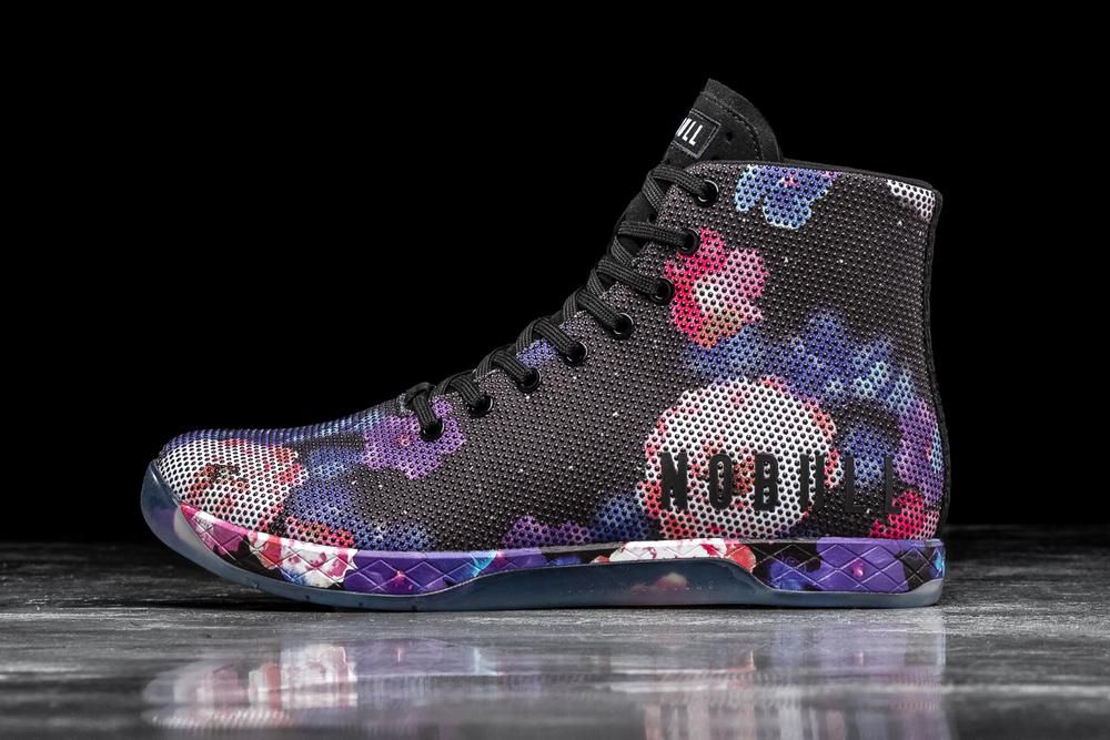 NOBULL Men's High-Top Space Floral Training Shoes - Space Floral - Ireland (3570SXMEO)